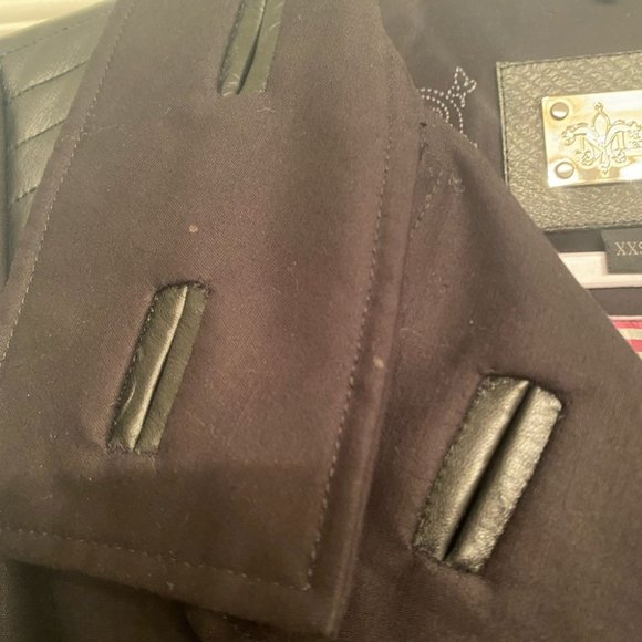 SOLD Mackage Trench Coat with Leather Trim - Picture 10 of 16